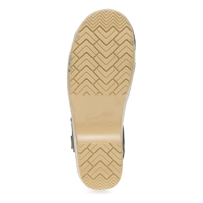 Bottom image of Margreta Mary Jane Clog Black Leather