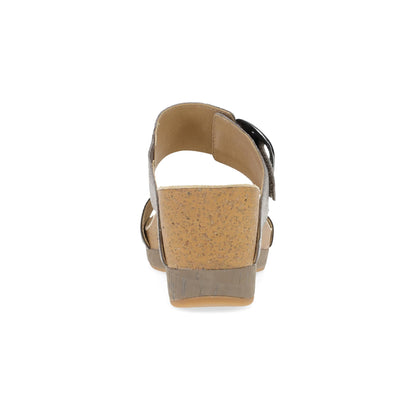 Heel image of Shannon Pewter/Taupe Leather