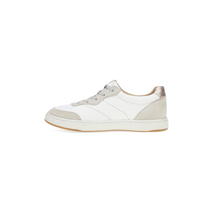Side image of Josey White/Rose Gold Nappa