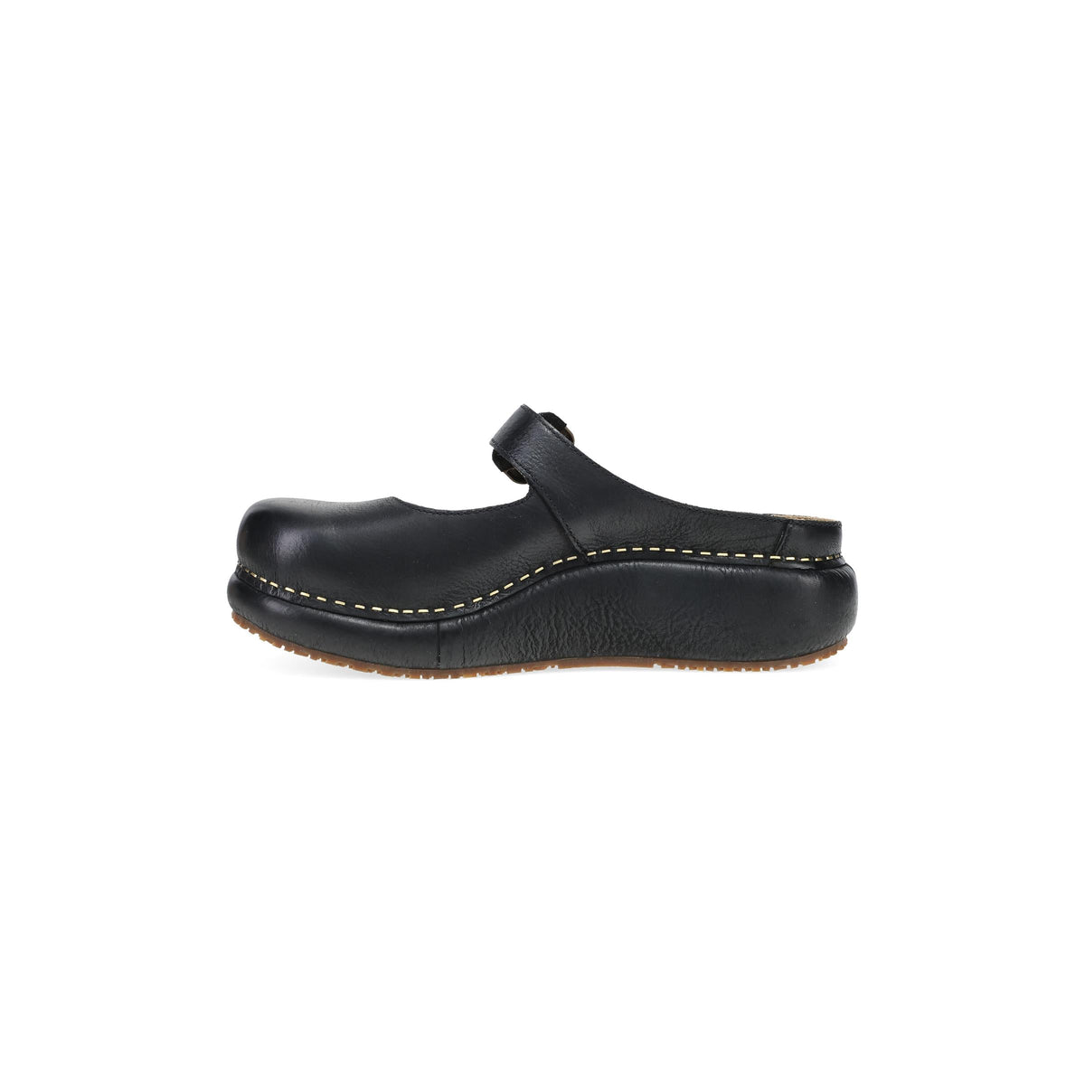 Side image of Kimberly Clog Black Leather