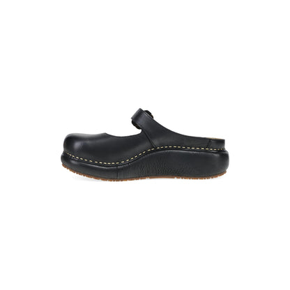 Side image of Kimberly Clog Black Leather