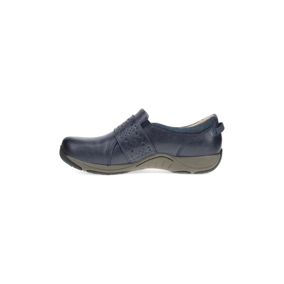 Side image of Sallie Navy Leather