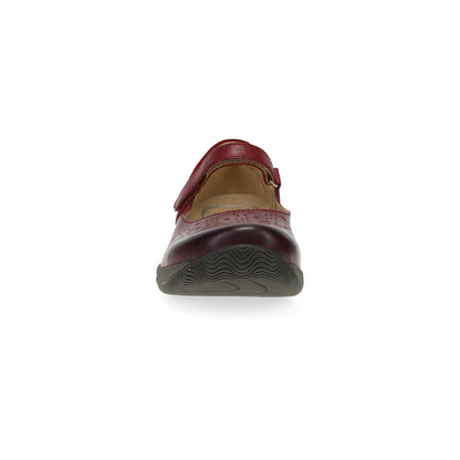 Toe image of Stacy Wide Red Waxy Burnished