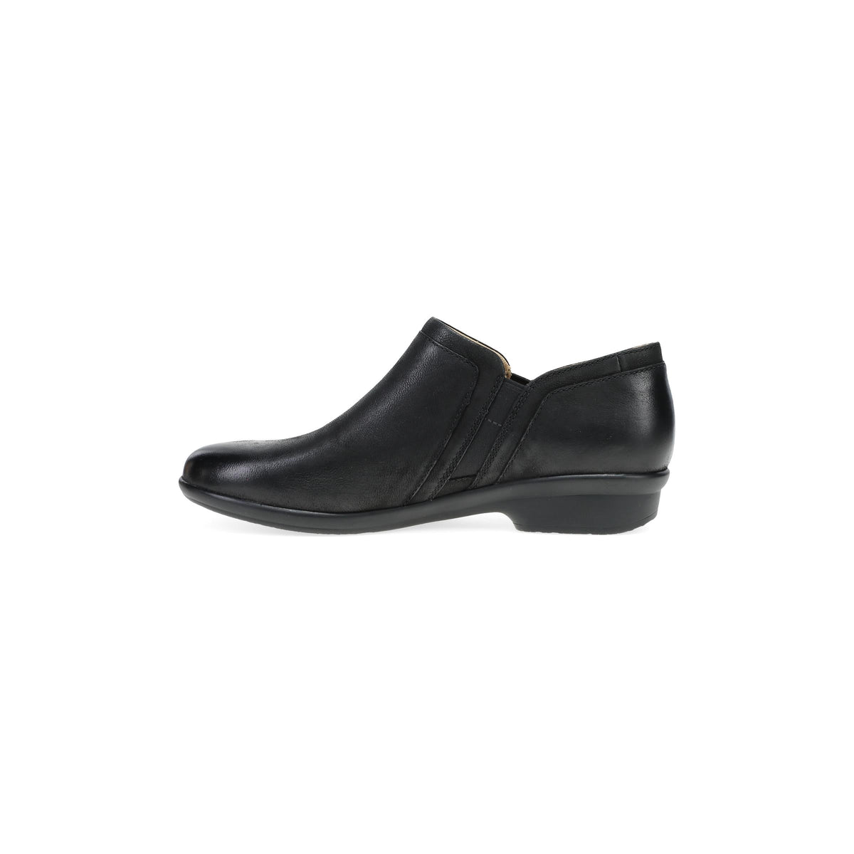 Side image of Cheryl Wide Black Burnished Nubuck