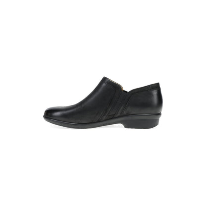 Side image of Cheryl Wide Black Burnished Nubuck