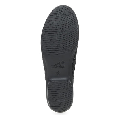 Bottom image of Cheryl Wide Black Burnished Nubuck