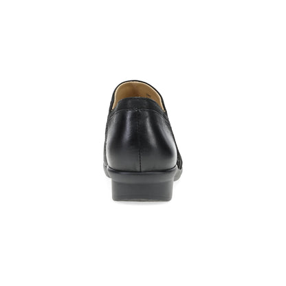 Heel image of Cheryl Wide Black Burnished Nubuck