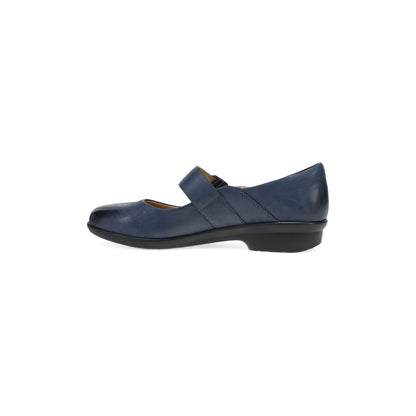 Side image of Collette Navy Burnished Nubuck