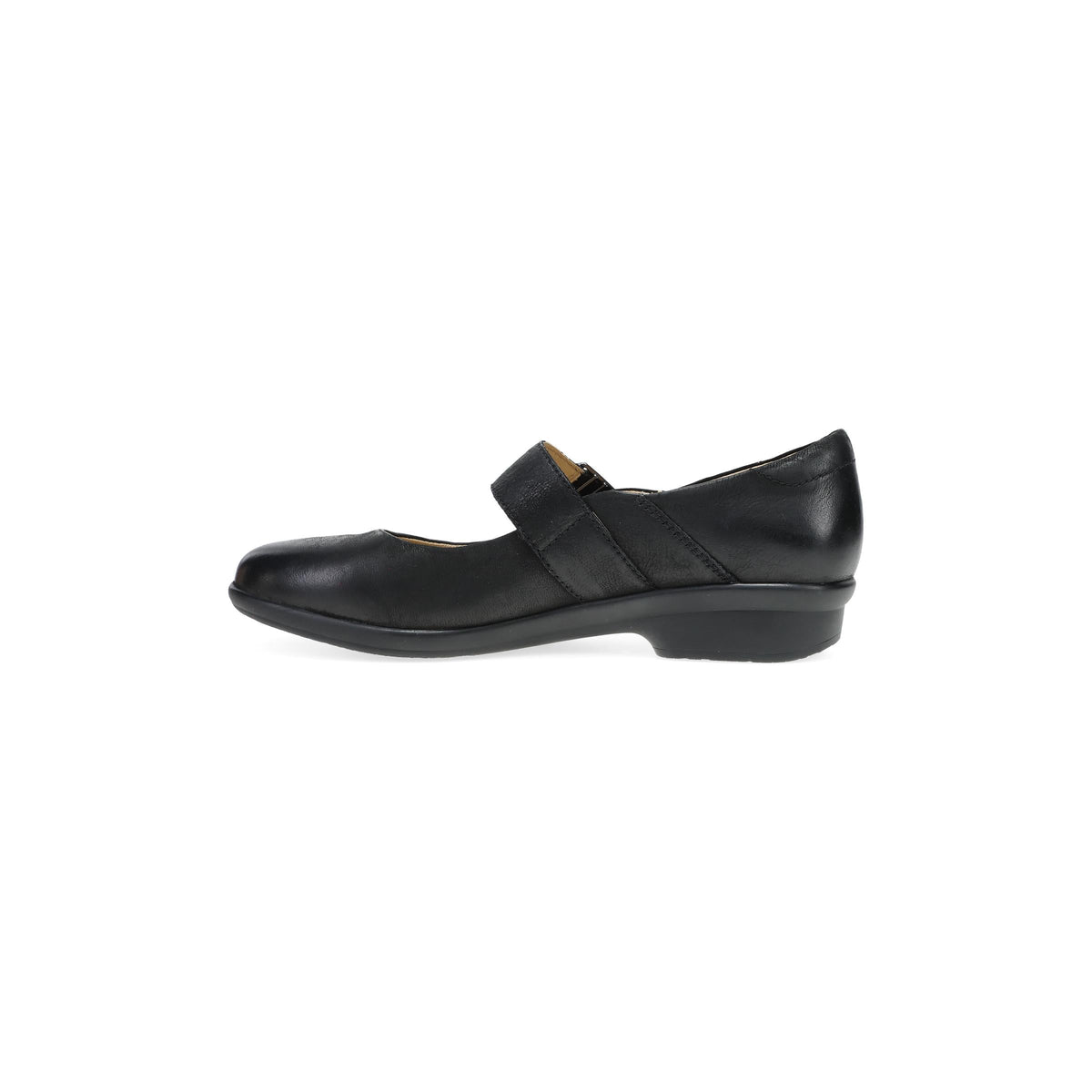 Side image of Collette Wide Black Burnished Nubuck