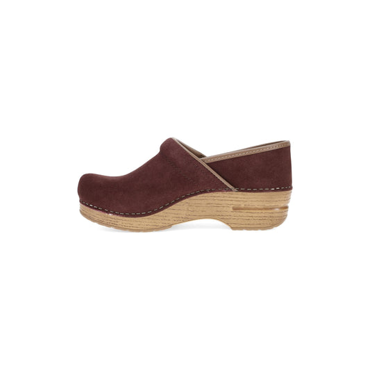 Side image of Professional Clog Mulberry Suede