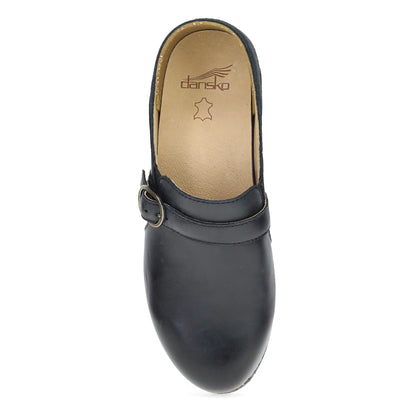 Top image of Margaret Black Burnished Calf