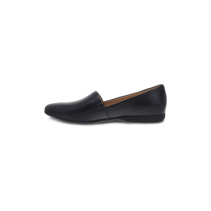 Side image of Larisa Wide Black Milled Nappa