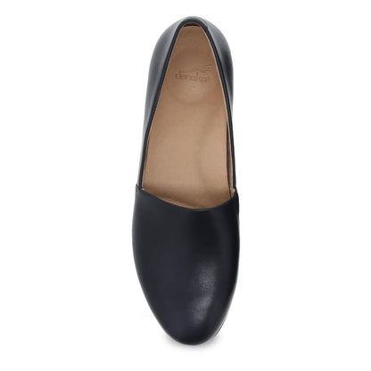 Top image of Larisa Wide Black Milled Nappa