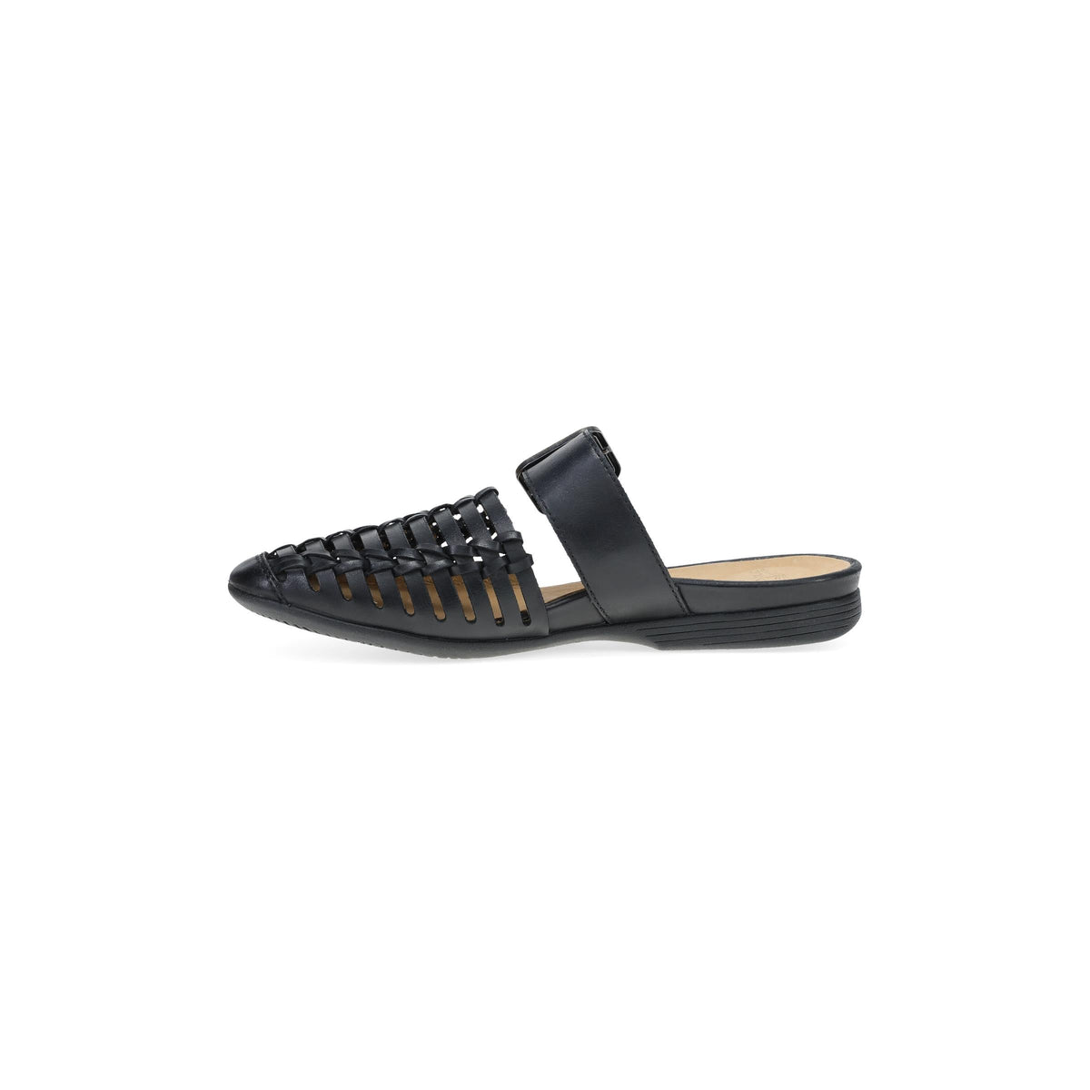 Side image of Leilani Black Burnished Nappa