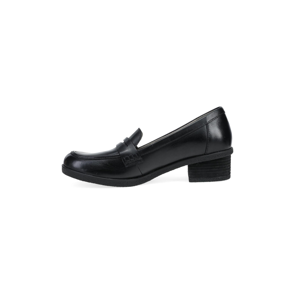 Side image of Danica Wide Black Waterproof Burnished