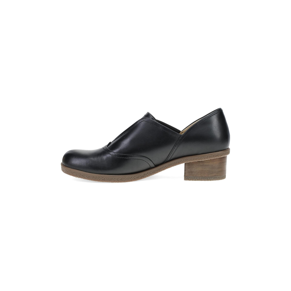 Side image of Dru Black Leather