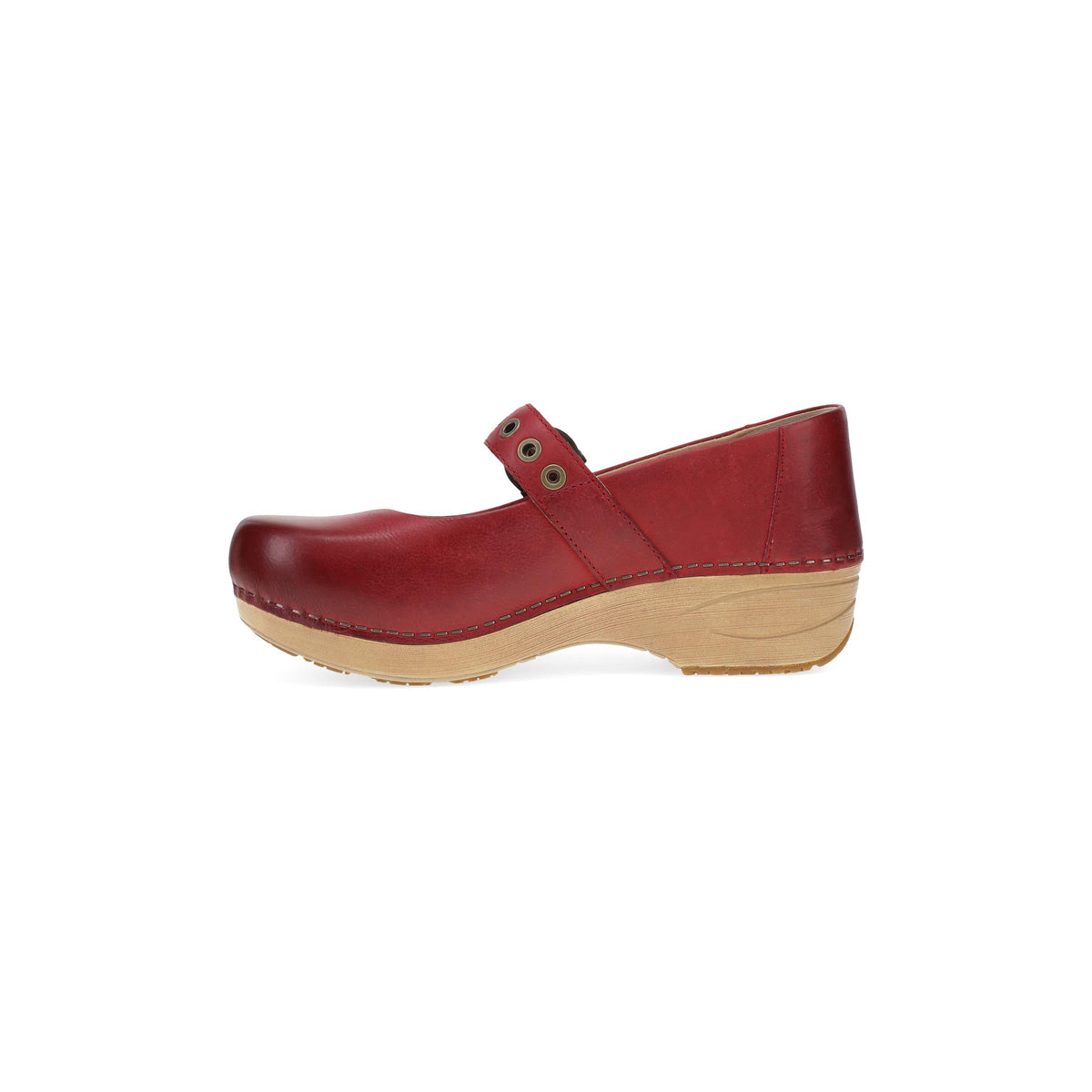 Side image of Wide XP 2.0 Mary Jane Clog Red Leather