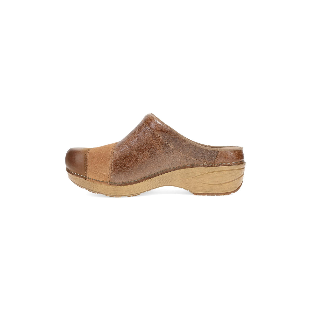 Side image of Zinnia Clog Tan Multi