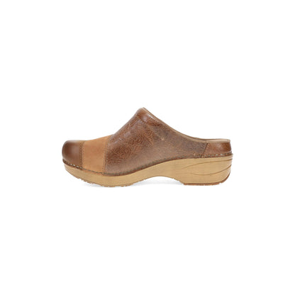 Side image of Zinnia Clog Tan Multi