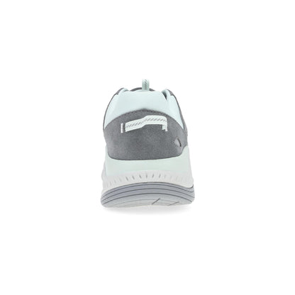 Heel image of Poppy Frost Grey Suede