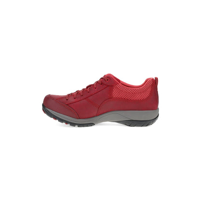 Side image of Paisley Red Leather
