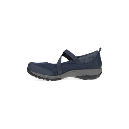 Side image of Primrose Navy Burnished Suede