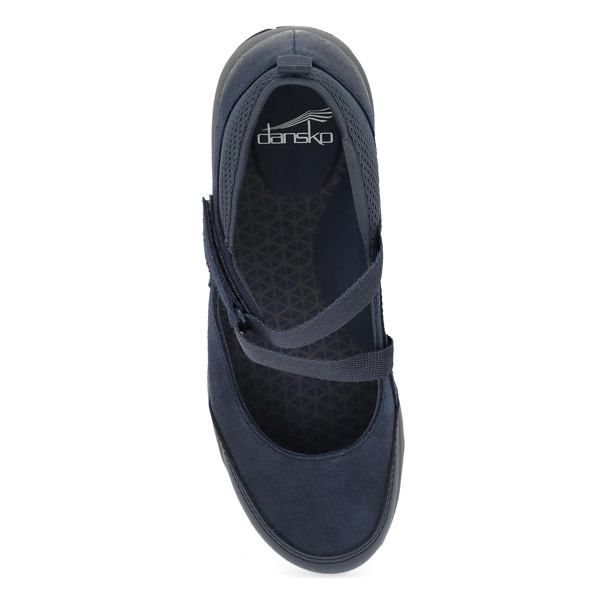 Top image of Primrose Navy Burnished Suede