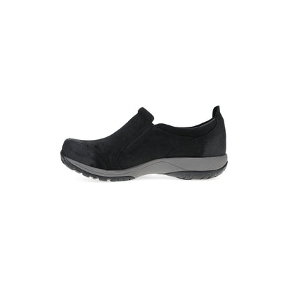 Side image of Pippy Black Waterproof Burnished Suede