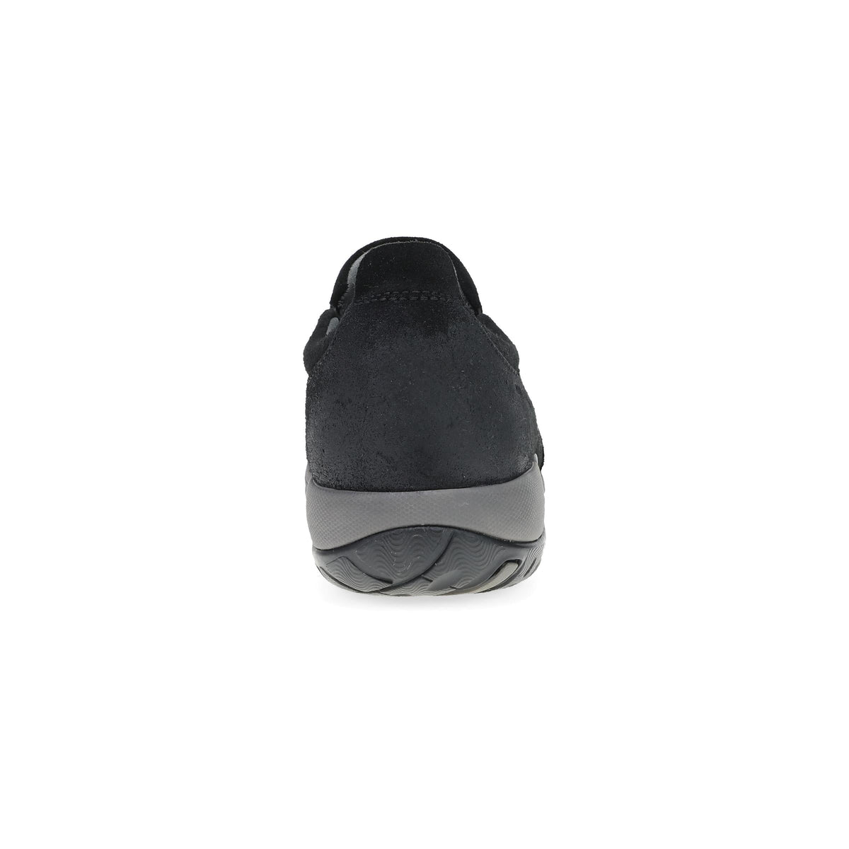 Heel image of Pippy Black Waterproof Burnished Suede