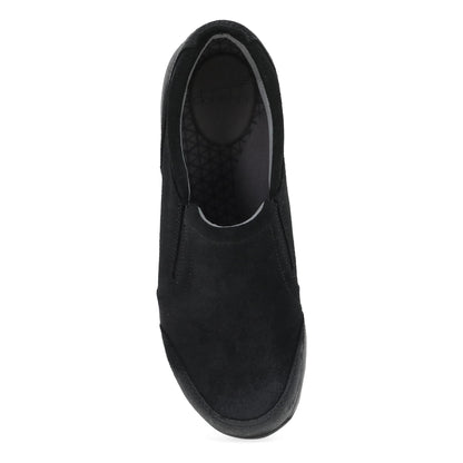 Top image of Pippy Black Waterproof Burnished Suede