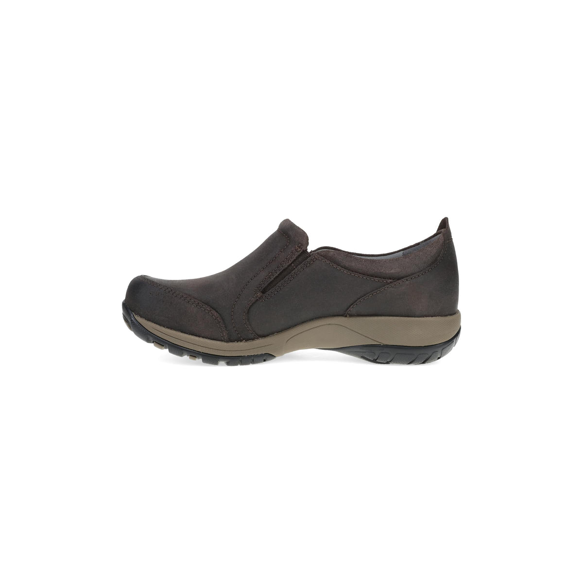 Side image of Pippy Chocolate Waterproof Leather