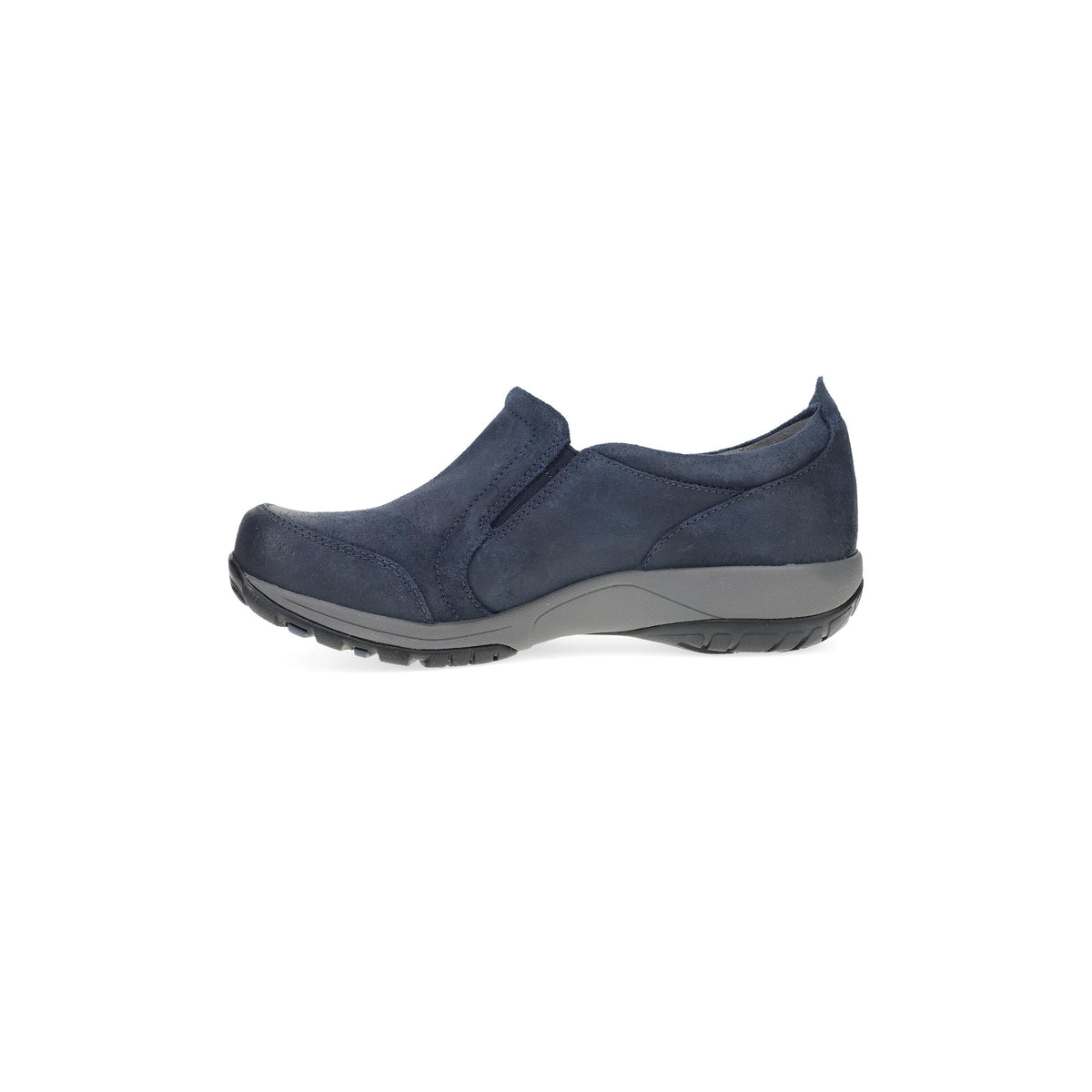 Side image of Pippy Navy Waterproof Suede