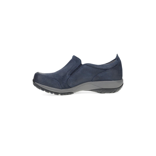 Side image of Pippy Navy Waterproof Suede