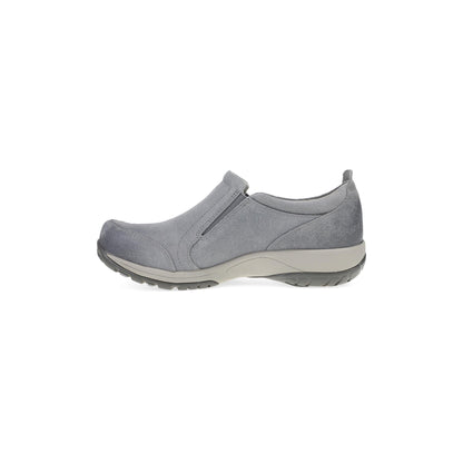 Side image of Pippy Grey Waterproof Burnished Suede