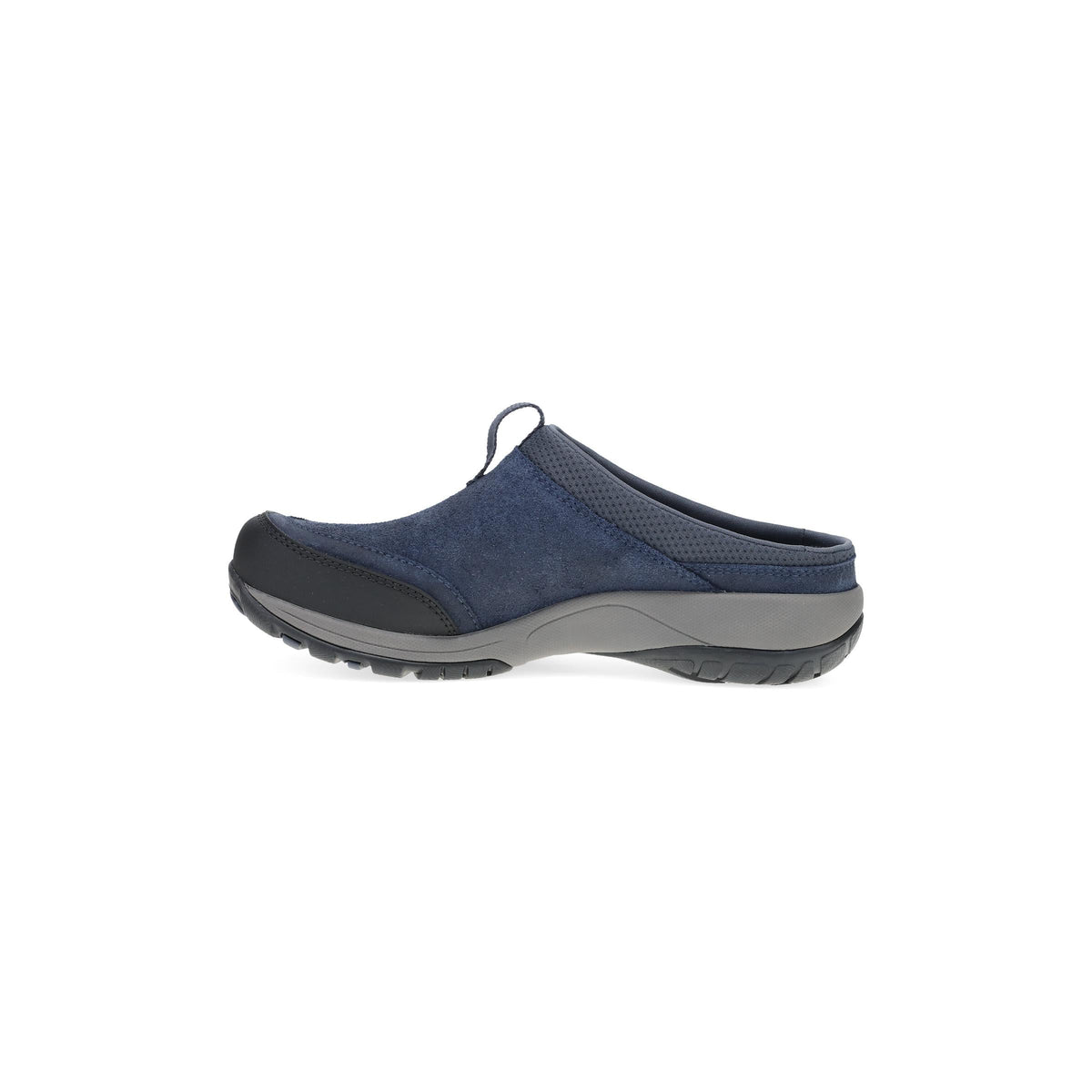 Side image of Pia Clog Navy Leather