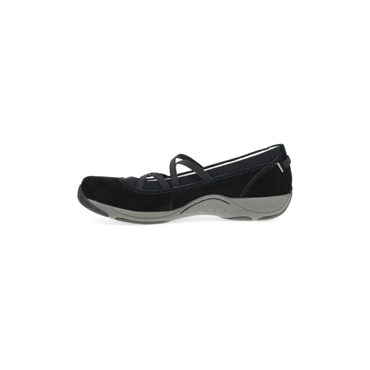 Side image of Harper Black Suede