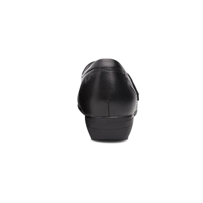 Heel image of Franny Wide Black Milled Nappa