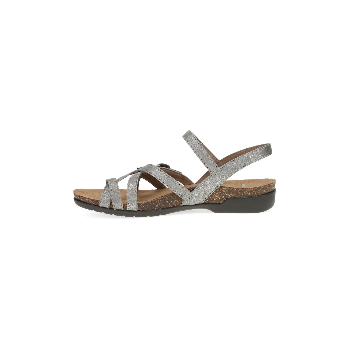 Side image of Roslyn Antique Silver Metallic