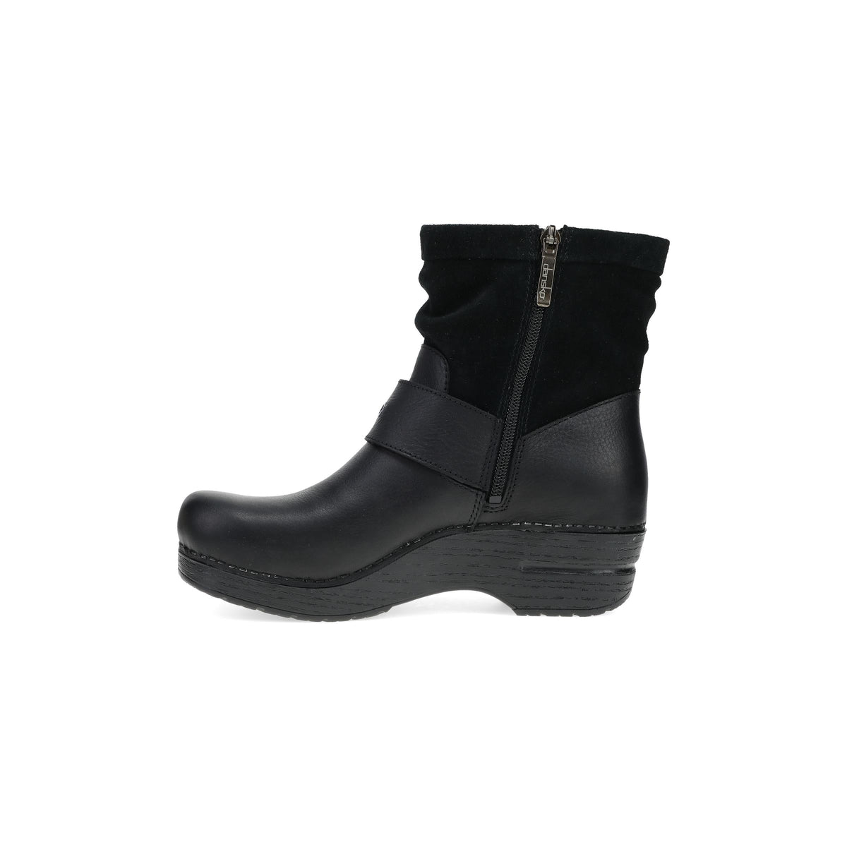 Side image of Pearson Clog Boot Black