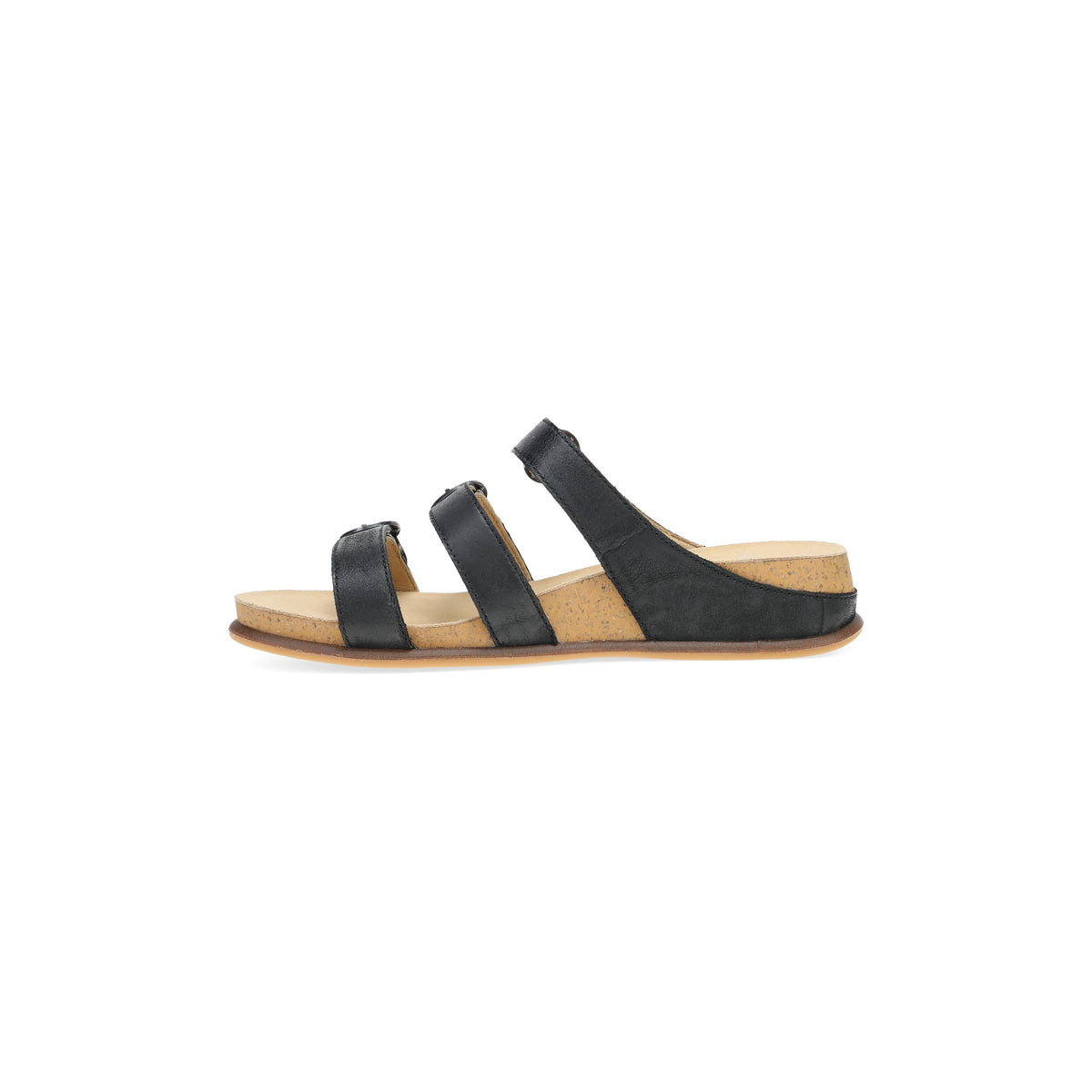 Side image of Campbell Black Burnished Nappa