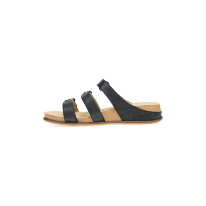 Side image of Campbell Black Burnished Nappa