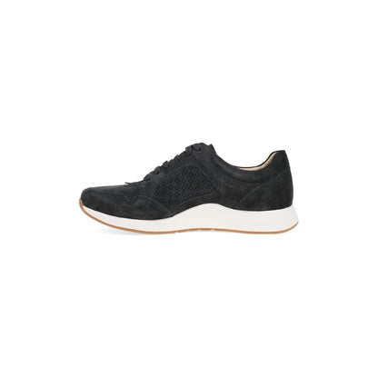 Side image of Catie Black Suede