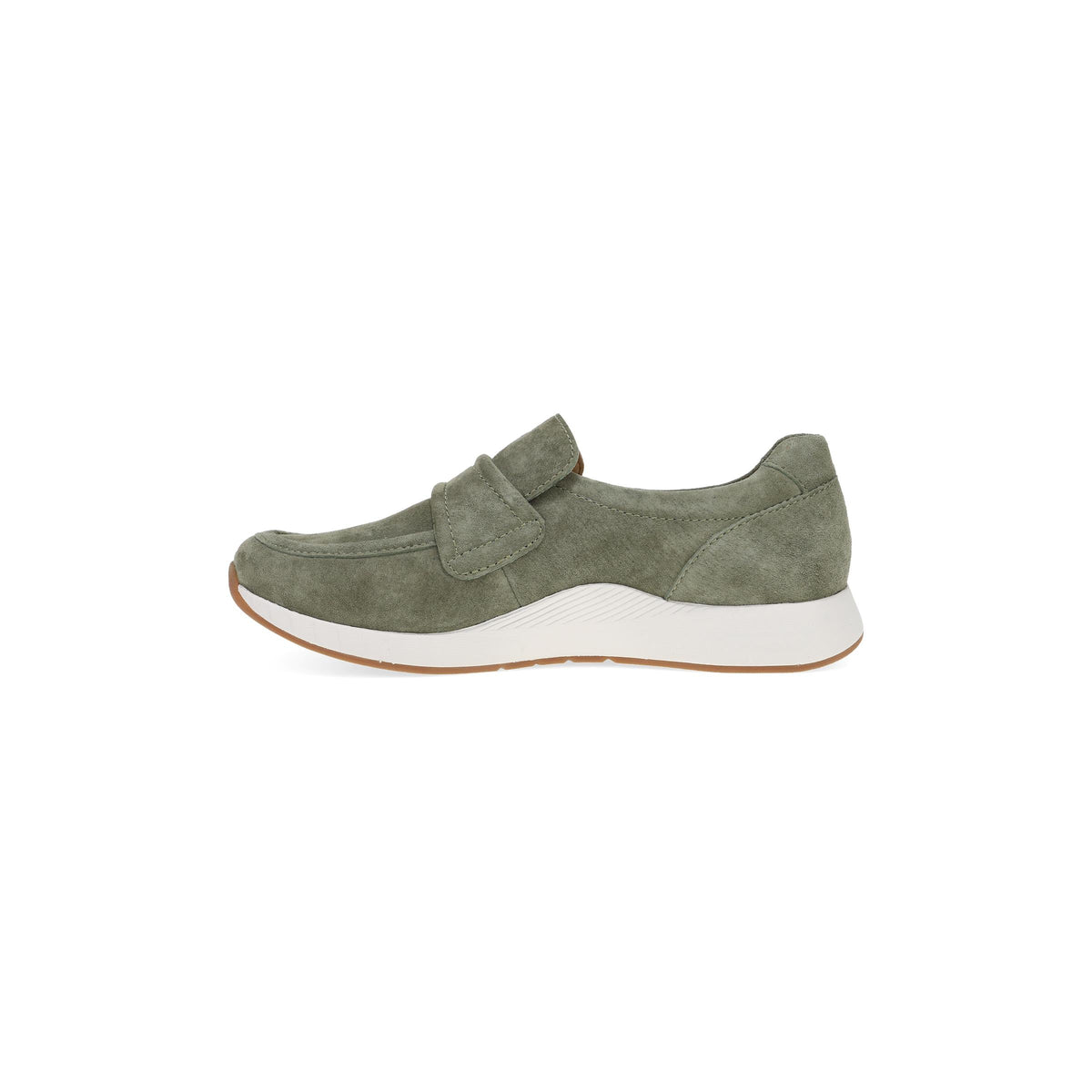 Side image of Clementine Olive Nubuck