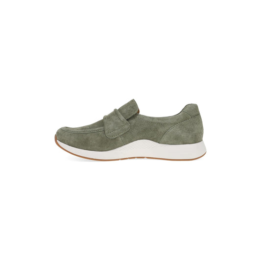 Side image of Clementine Olive Nubuck