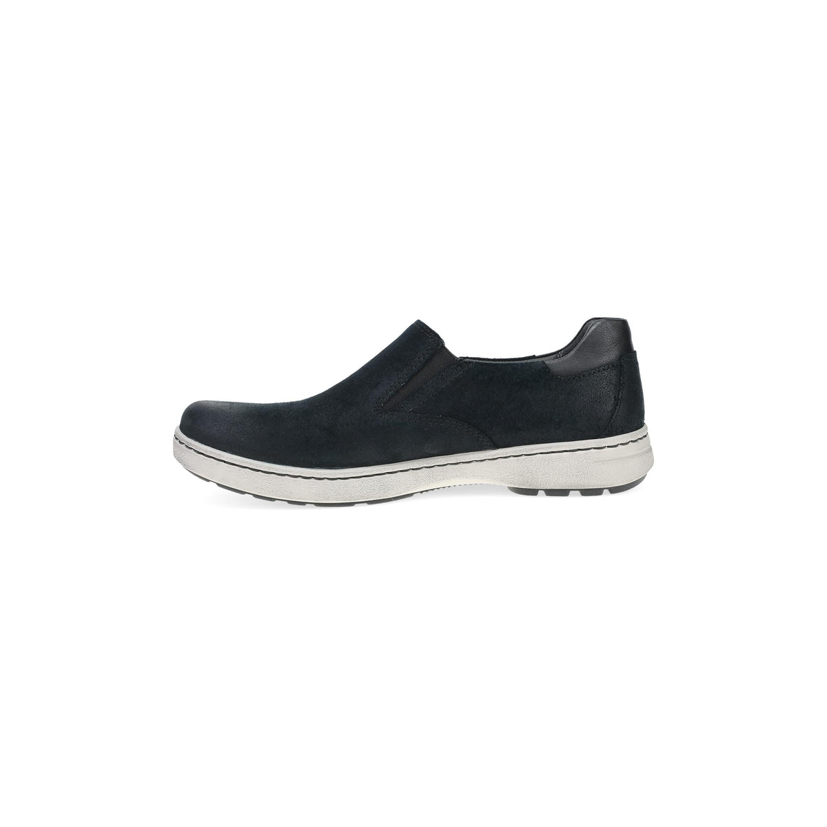 Side image of Trent Black Burnished Suede