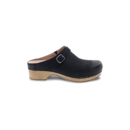 Side image of Berry Black Burnished Nubuck