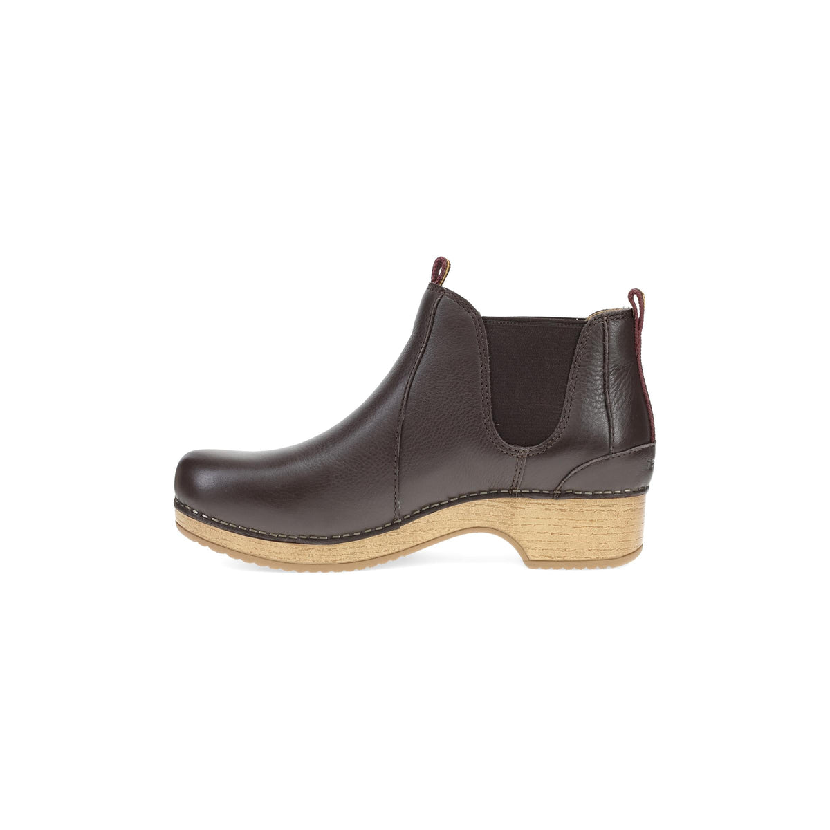 Side image of Becka Chocolate Leather