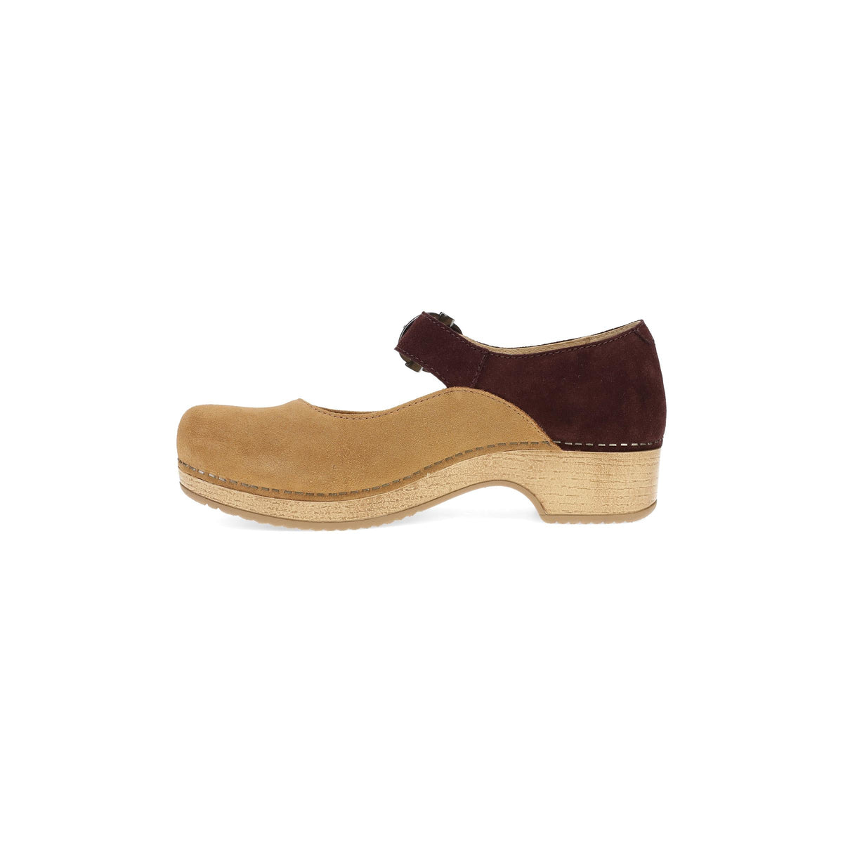 Side image of Bonny Mary Jane Tan/Mulberry