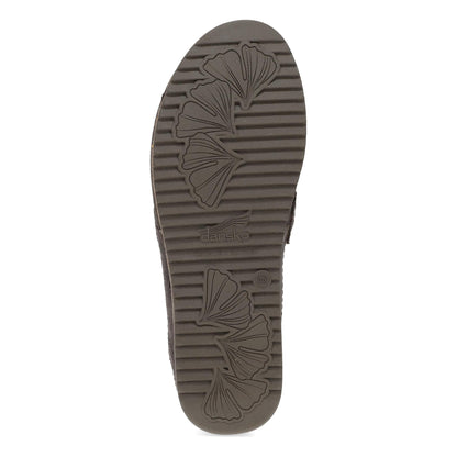 Bottom image of Maggy Clog Chocolate Leather
