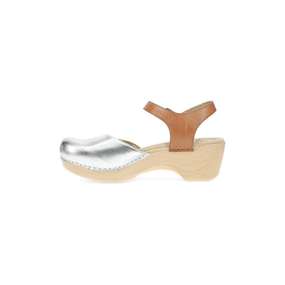 Side image of Sam Silver/Tan Leather